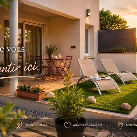 Le Cosy, Piscine Et En Ardeche, Adults Only * Lussas